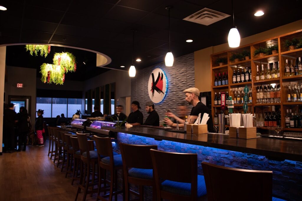 A view of the bar at K'kinaco Nikkei and Pisco bar in downtown Hopkins, MN