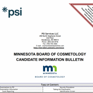 Screenshot of the Candidate Information Bulletin